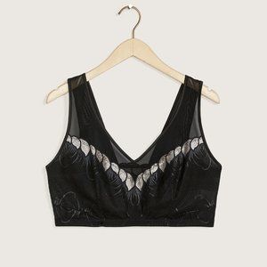 Bralette en maille et dentelle non doublée Boudoir